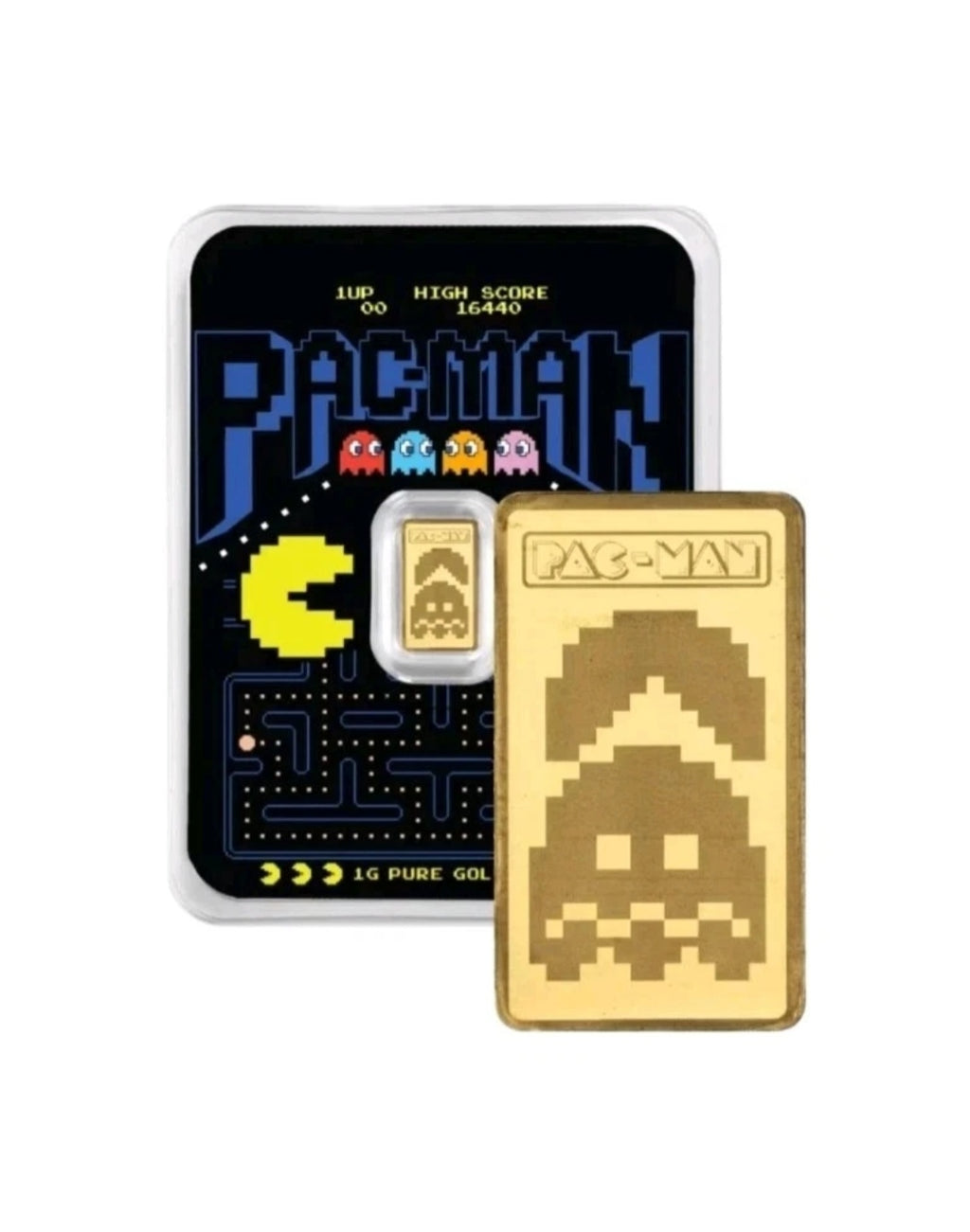 1g Goldbarren PAMP Pac-Man 45th Anniversary 999.9 Feingold im Blister