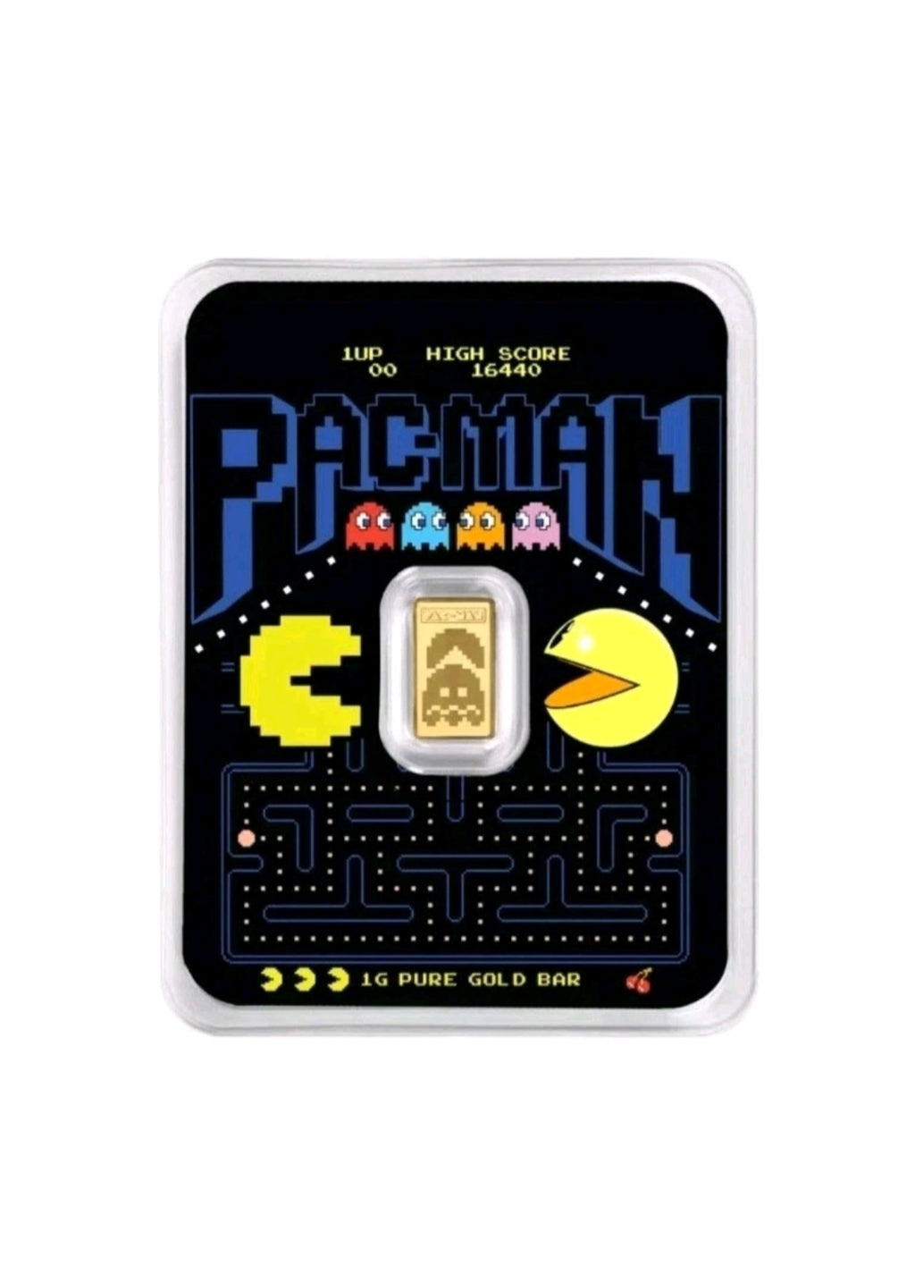 1g Goldbarren PAMP Pac-Man 45th Anniversary 999.9 Feingold im Blister