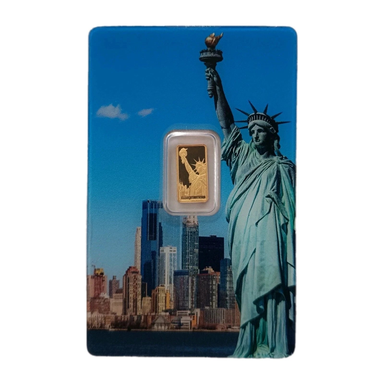 1g Goldbarren PAMP Liberty Freiheitsstatue 999.9 Feingold low numbers