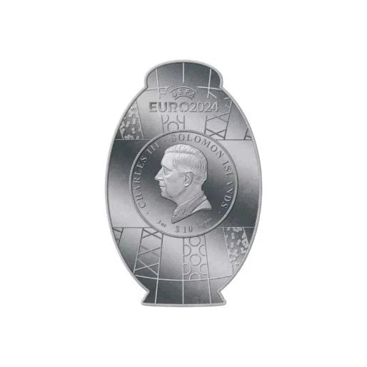 3oz Silber UEFA Euro 2024 Official Trophy Silver Coin 10$ Solomon Islands