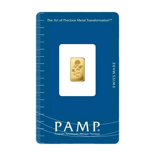1g Gold Barren PAMP Rose 999.9 Feingold 1 Gramm PAMP Suisse Schweiz