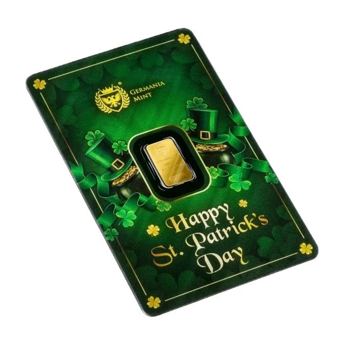 1g Goldbarren St. Patrick's Day Germania Mint 1 Gramm Feingold 2026