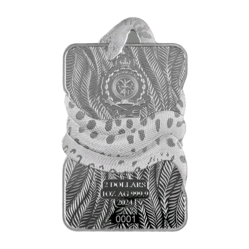 1oz Silber Barren PAMP Anakonda 999 Feinsilber Niue 2 Dollar Anaconda 2024