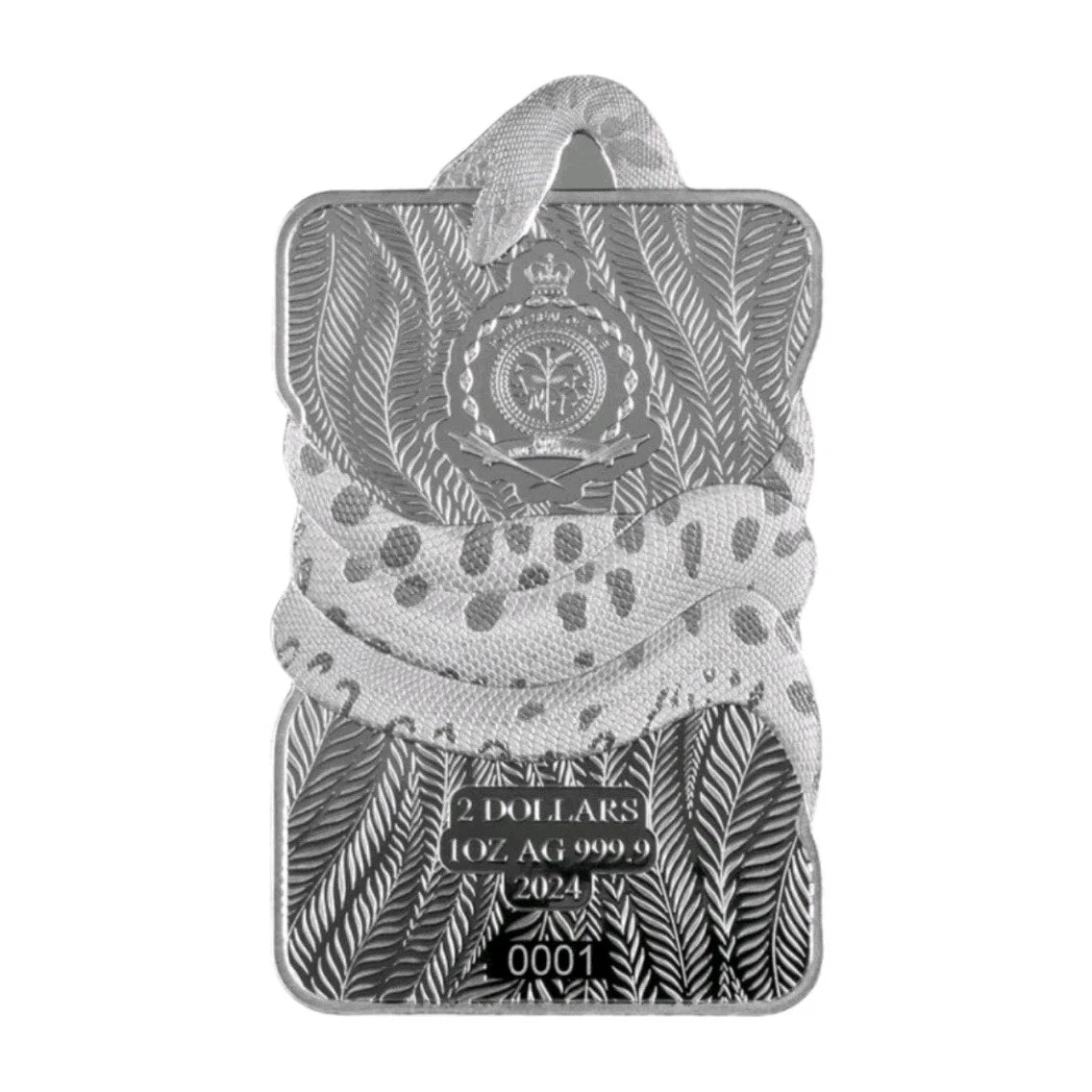 1oz Silber Barren PAMP Anakonda 999 Feinsilber Niue 2 Dollar Anaconda 2024