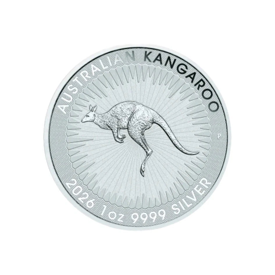 1oz Silbermünze Kangaroo Känguru 2026 Australien 999.9 Silber + gratis Kapsel
