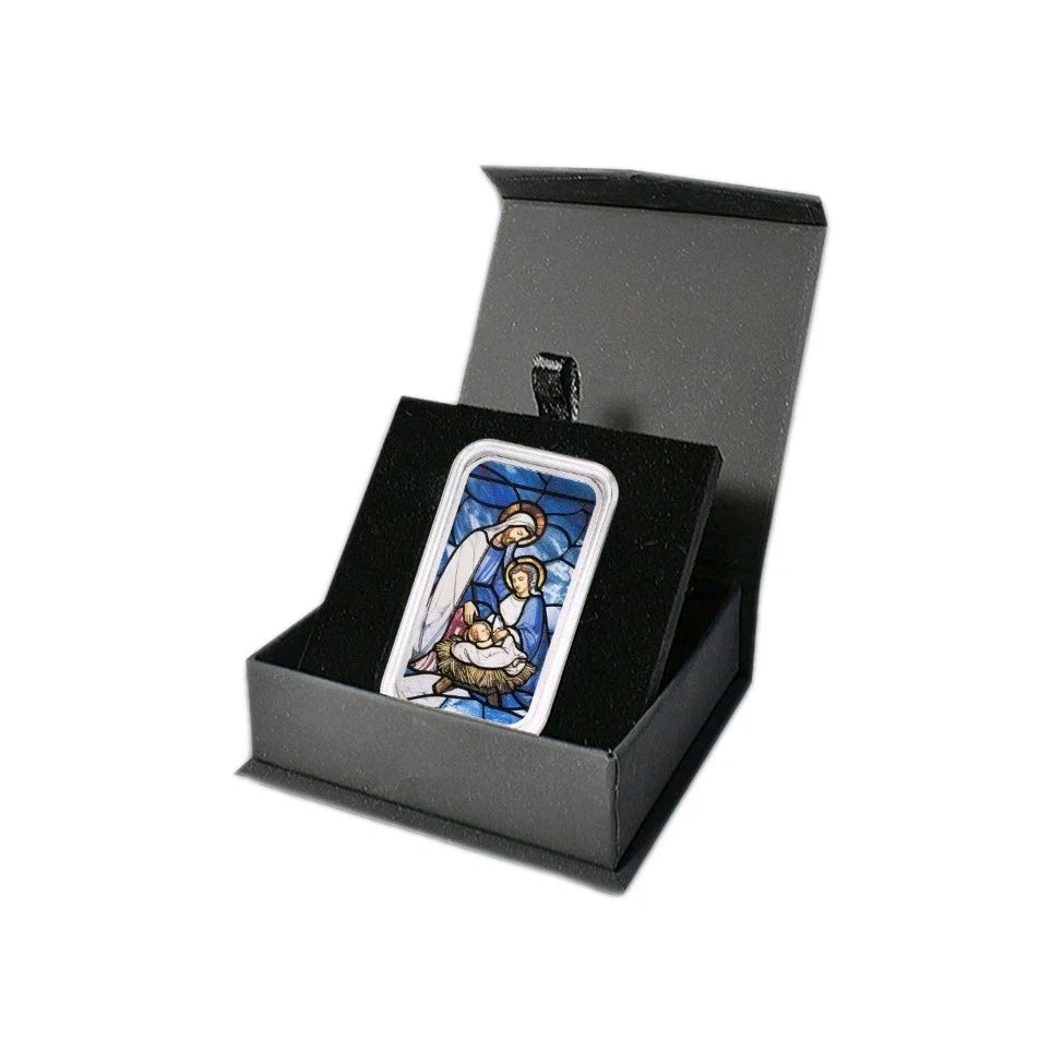 1oz Silberbarren PAMP 2025 Christmas Weihnachten 999 Color Farbe