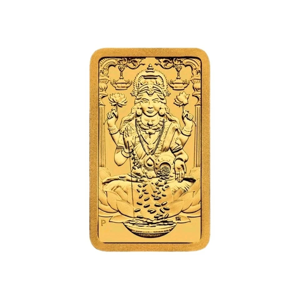 1g Goldbarren Perth Mint Diwali Lakshmi 1 Gramm 9999 Gold im Blister 24 Karat