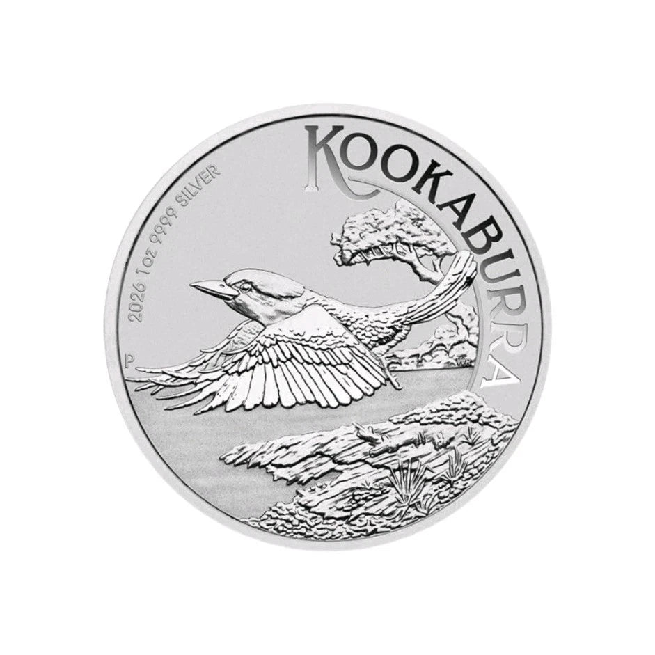 1oz Silbermünze Kookaburra 2026 Perth Mint 999 Silber Australien + gratis Kapsel