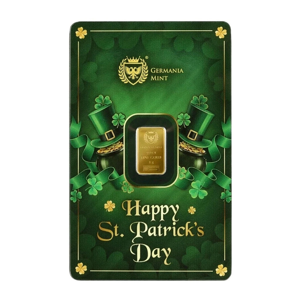 1g Goldbarren St. Patrick's Day Germania Mint 1 Gramm Feingold 2026
