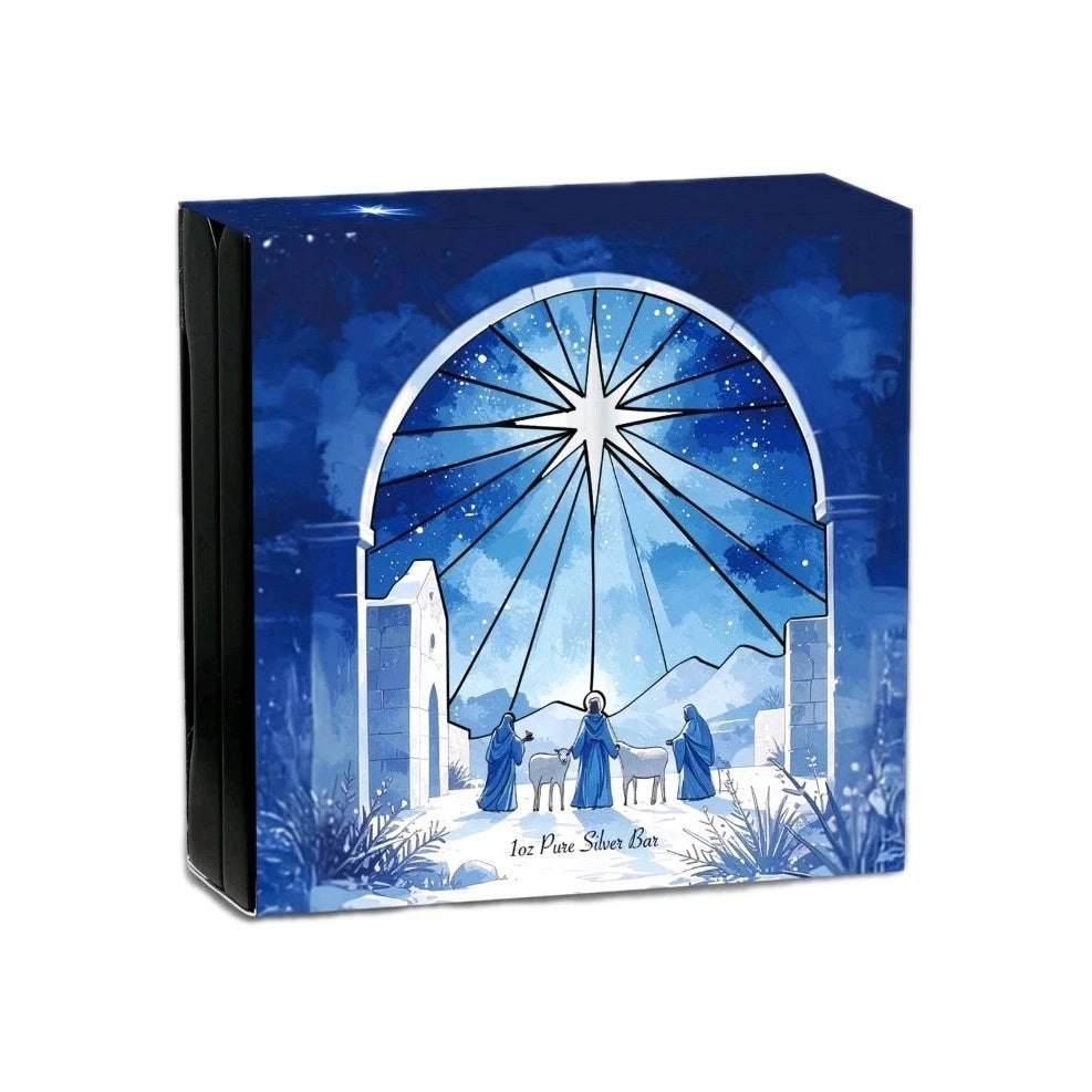 1oz Silberbarren PAMP 2025 Christmas Weihnachten 999 Color Farbe