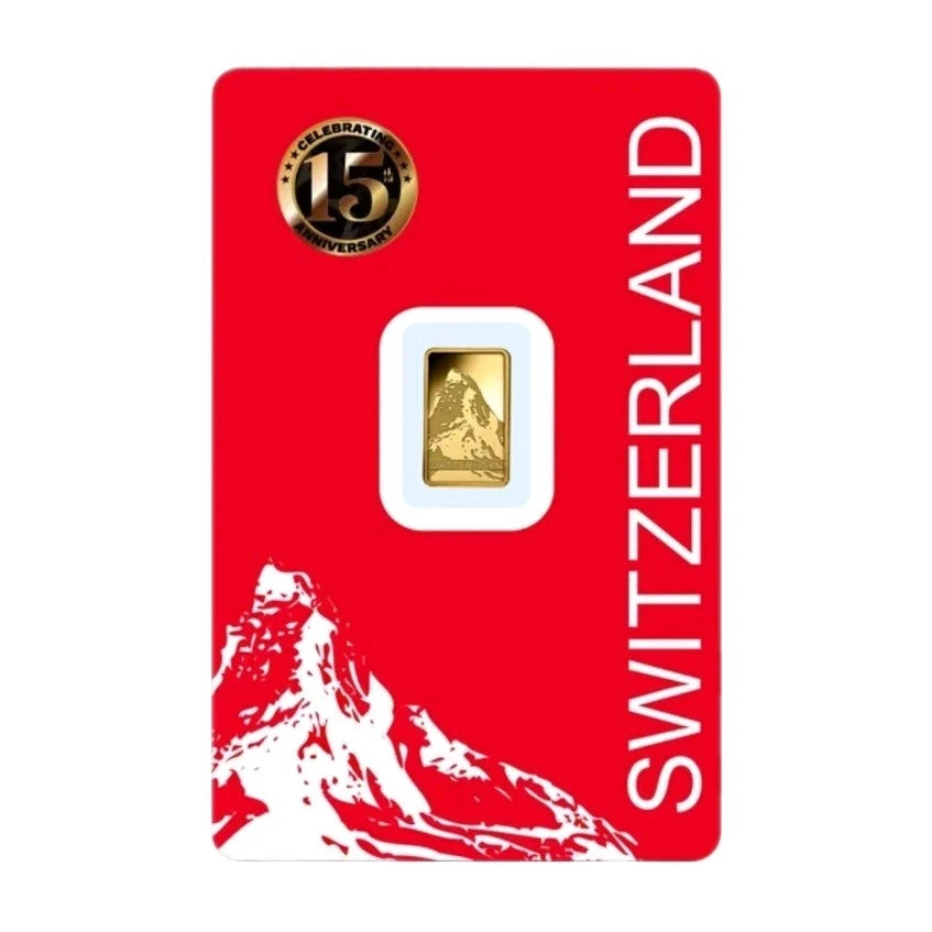 1g Gold Barren PAMP 15th Anniversary Matterhorn NEU/ NEW 2026 999.9 Feingold