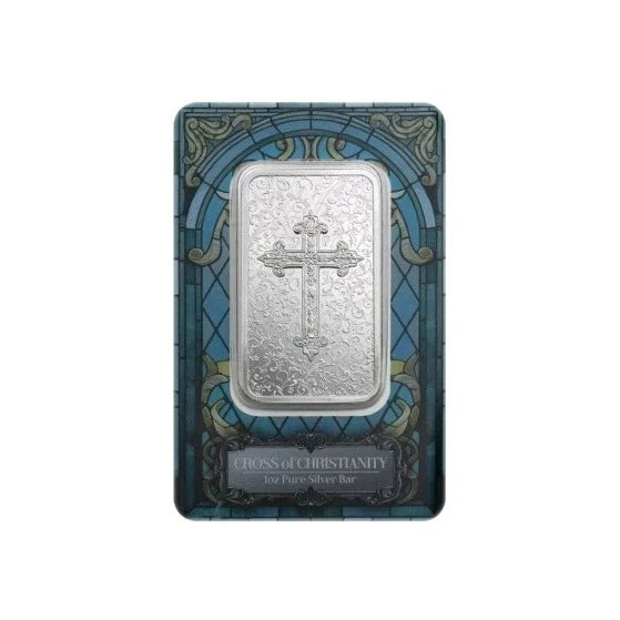 1oz PAMP Cross of Christianity Silberbarren 2026 Niue 999 Silber 2 Dollars