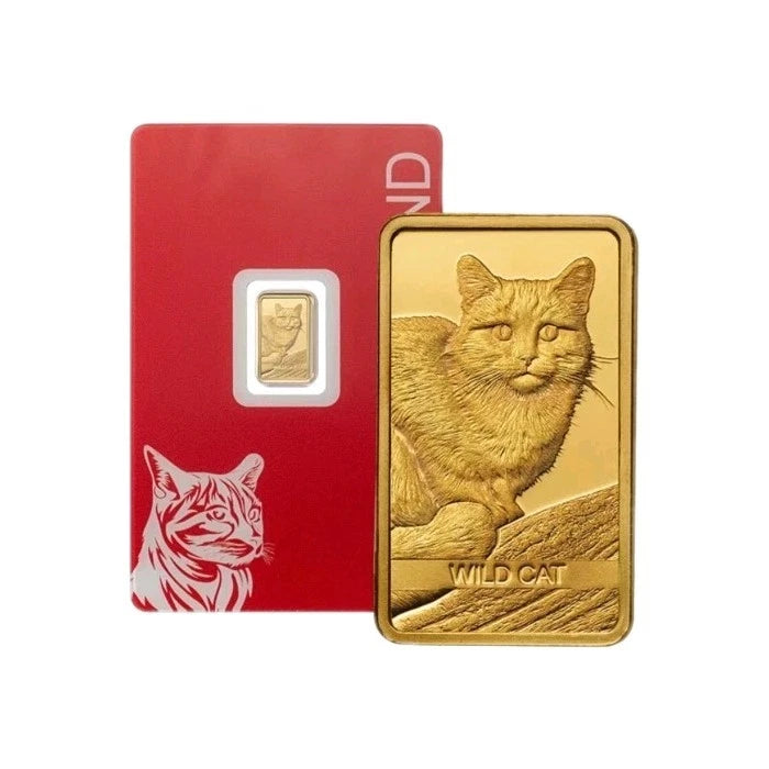 1g Goldbarren PAMP Wild Cat 999.9 Feingold Wildkatze