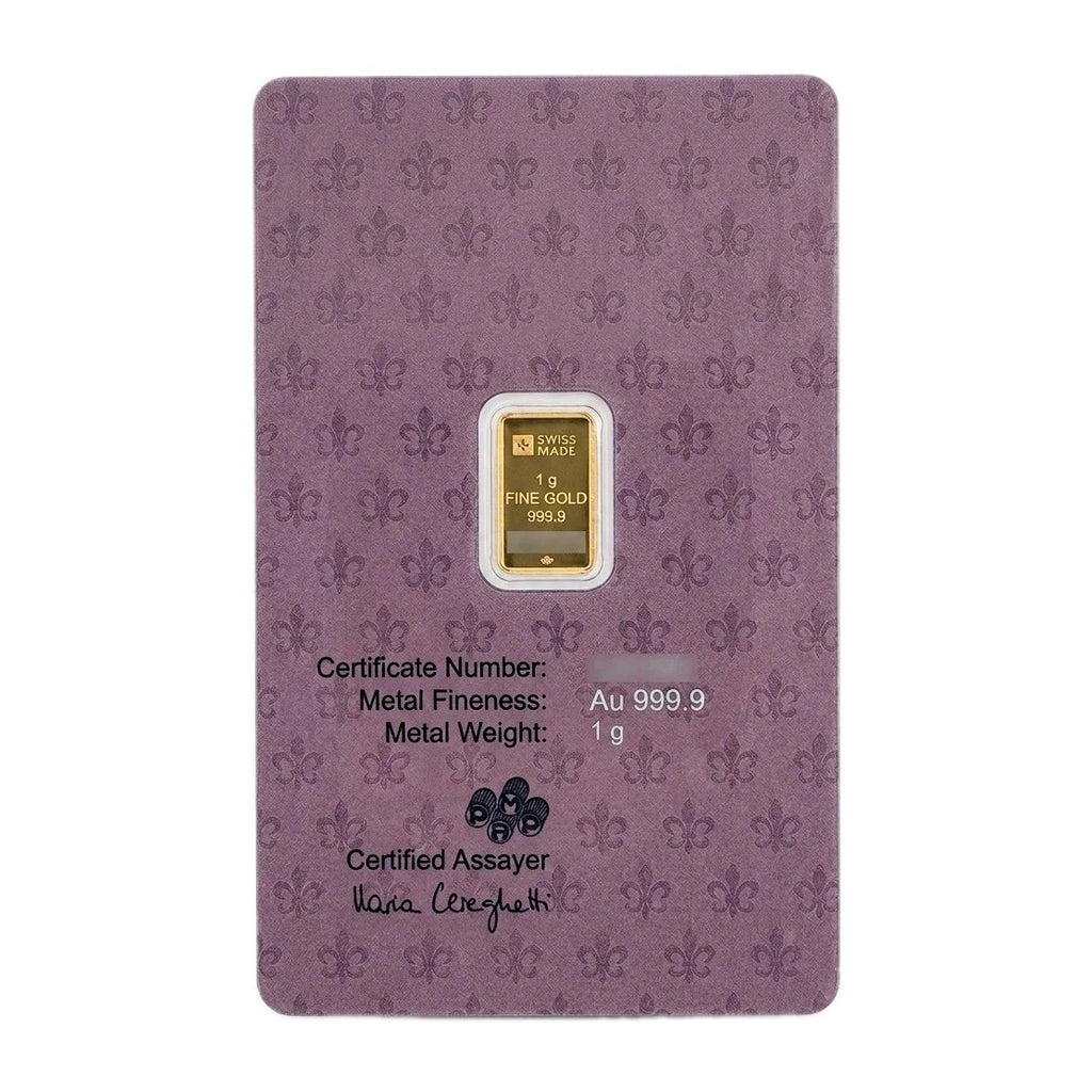 1g PAMP Goldbarren Coronation Charles 999.9 Feingold Krönung RARE