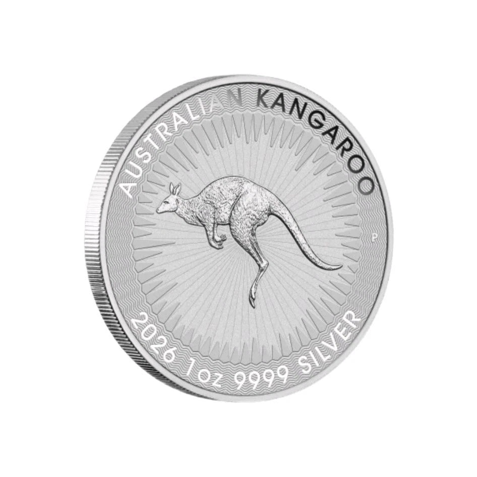 1oz Silbermünze Kangaroo Känguru 2026 Australien 999.9 Silber + gratis Kapsel