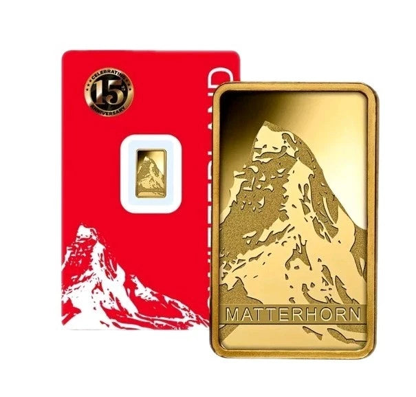 1g Gold Barren PAMP 15th Anniversary Matterhorn NEU/ NEW 2026 999.9 Feingold