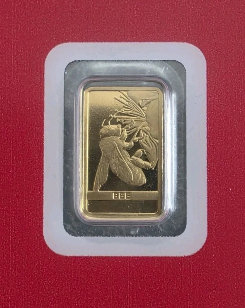 1g Goldbarren PAMP Biene Bee 999.9 Feingold