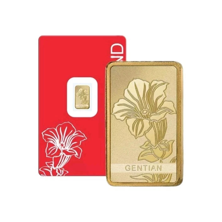 NEW 1g Goldbarren PAMP Enzian 2026 999.9 Feingold Gentian NEU RARE