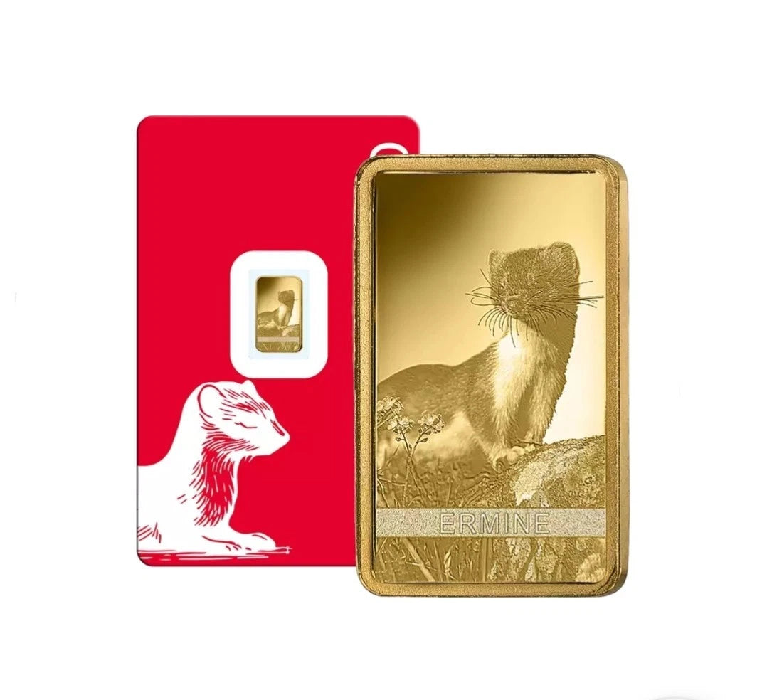NEW 1g Goldbarren PAMP Hermelin 2026 999.9 Feingold Ermine NEU RARE
